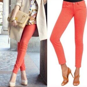 CAbi #747 Lobster Pigment Skinny Coral Jeans 2